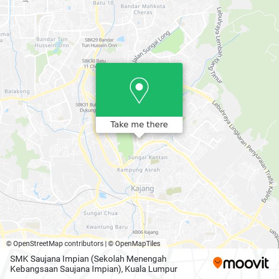 SMK Saujana Impian (Sekolah Menengah Kebangsaan Saujana Impian) map