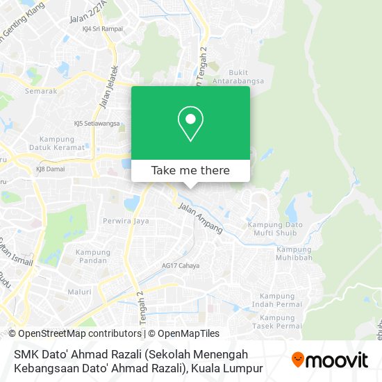 Peta SMK Dato' Ahmad Razali (Sekolah Menengah Kebangsaan Dato' Ahmad Razali)