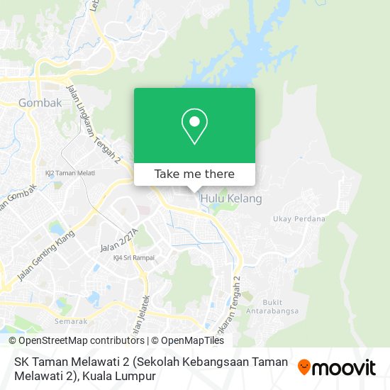 Peta SK Taman Melawati 2 (Sekolah Kebangsaan Taman Melawati 2)