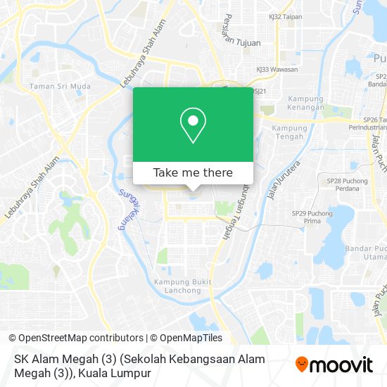 SK Alam Megah (3) (Sekolah Kebangsaan Alam Megah (3)) map