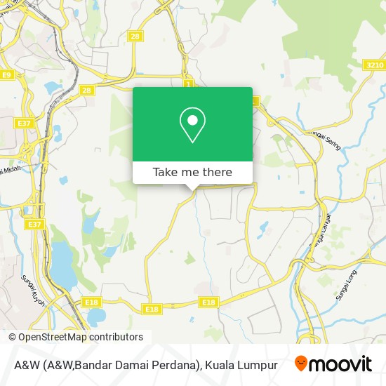 A&W (A&W,Bandar Damai Perdana) map