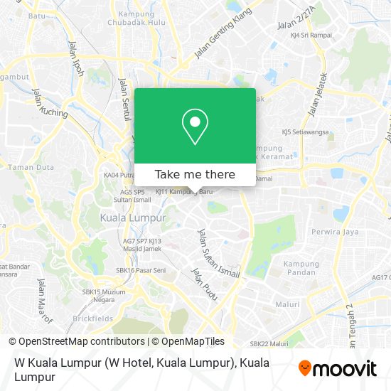 W Kuala Lumpur map