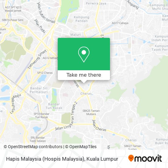 Hapis Malaysia (Hospis Malaysia) map