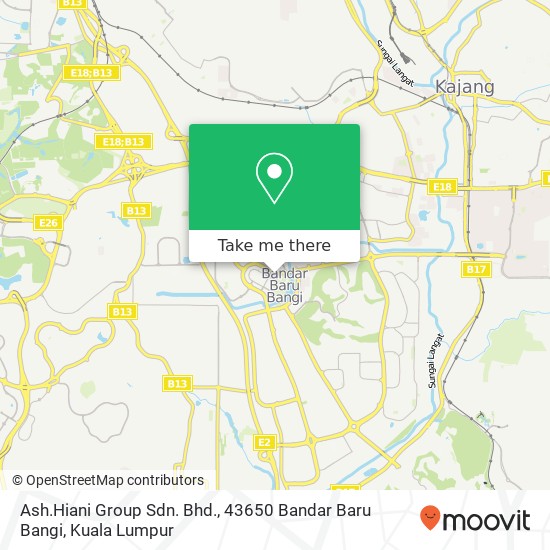 Ash.Hiani Group Sdn. Bhd., 43650 Bandar Baru Bangi map