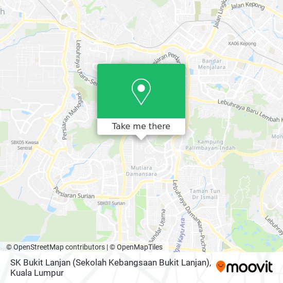 SK Bukit Lanjan (Sekolah Kebangsaan Bukit Lanjan) map