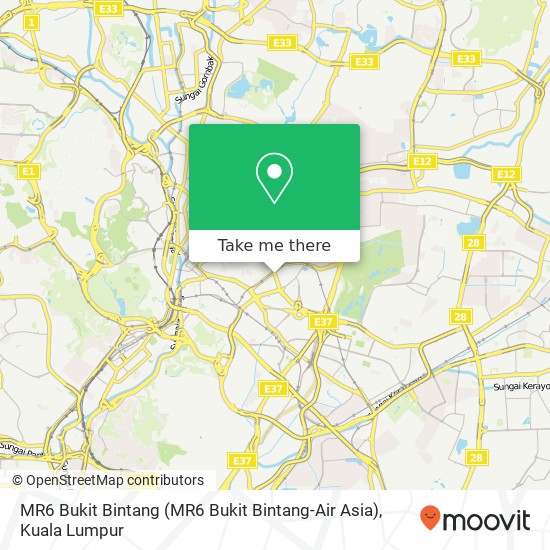 Peta MR6 Bukit Bintang (MR6 Bukit Bintang-Air Asia)