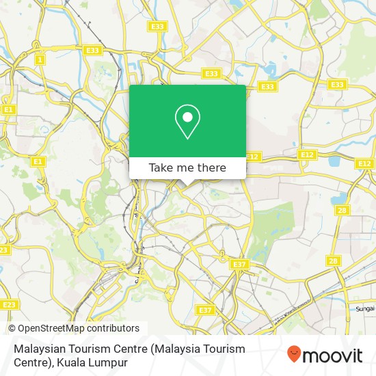 Peta Malaysian Tourism Centre (Malaysia Tourism Centre)