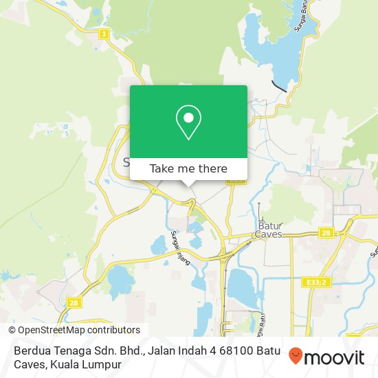 Berdua Tenaga Sdn. Bhd., Jalan Indah 4 68100 Batu Caves map