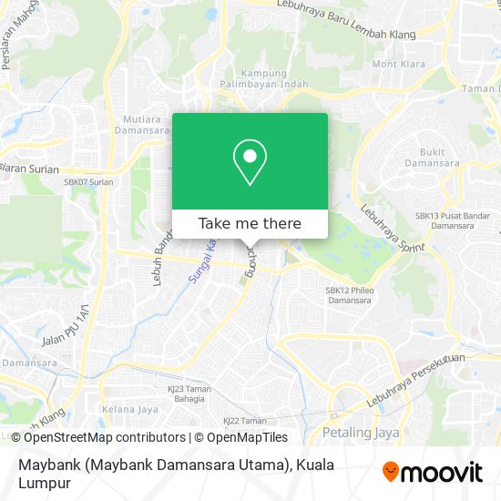 Peta Maybank (Maybank Damansara Utama)