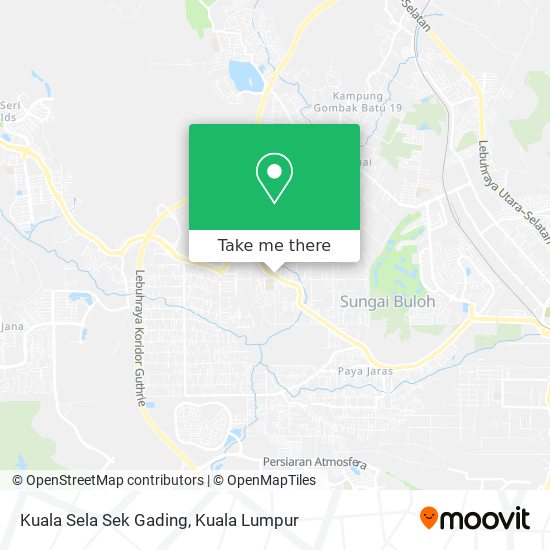 Kuala Sela Sek Gading map