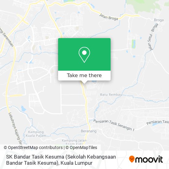 SK Bandar Tasik Kesuma (Sekolah Kebangsaan Bandar Tasik Kesuma) map
