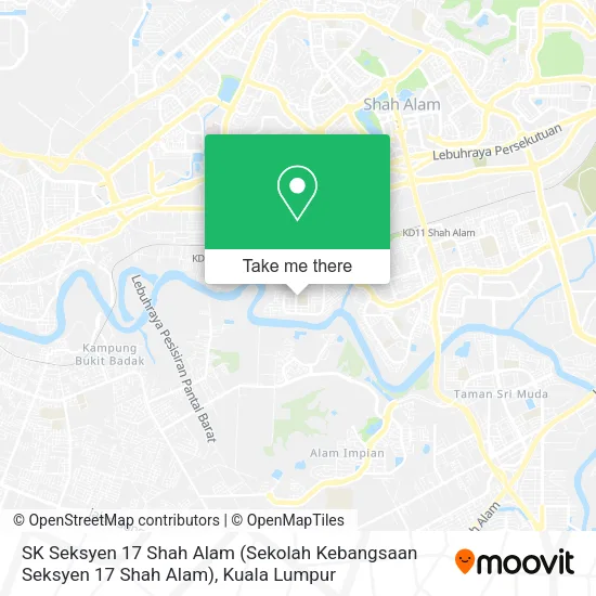 SK Seksyen 17 Shah Alam (Sekolah Kebangsaan Seksyen 17 Shah Alam) map