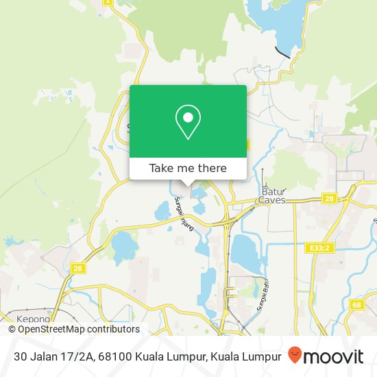 Peta 30 Jalan 17 / 2A, 68100 Kuala Lumpur