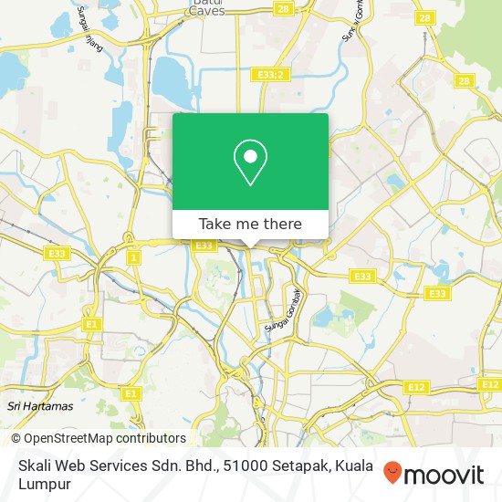 Skali Web Services Sdn. Bhd., 51000 Setapak map