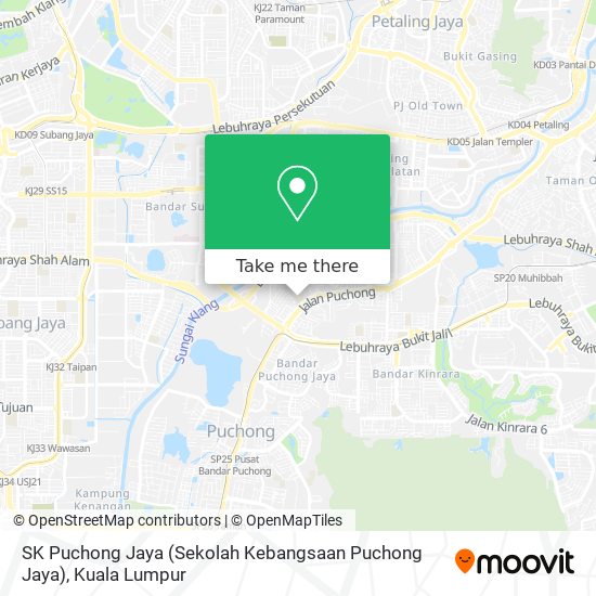 SK Puchong Jaya (Sekolah Kebangsaan Puchong Jaya) map