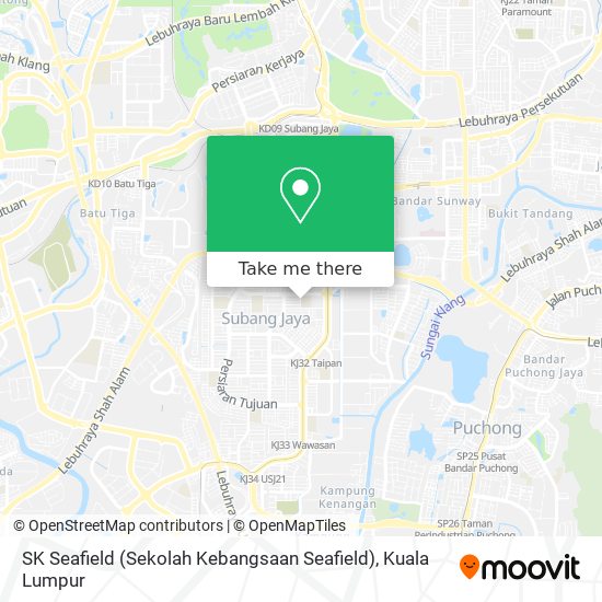 Peta SK Seafield (Sekolah Kebangsaan Seafield)