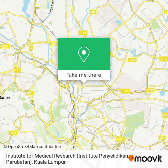 Institute for Medical Research (Institute Penyelidikan Perubatan) map