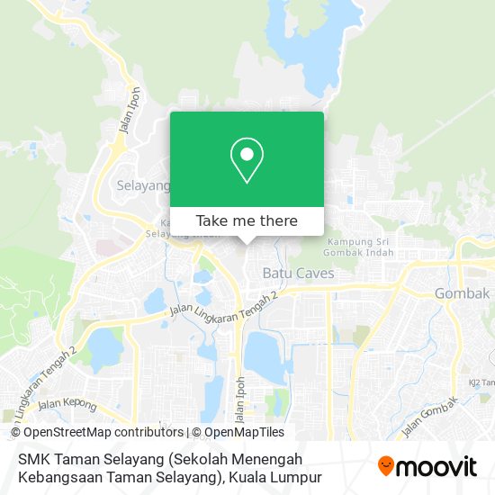 Peta SMK Taman Selayang (Sekolah Menengah Kebangsaan Taman Selayang)