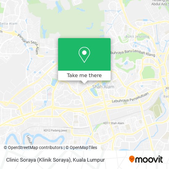 Peta Clinic Soraya (Klinik Soraya)