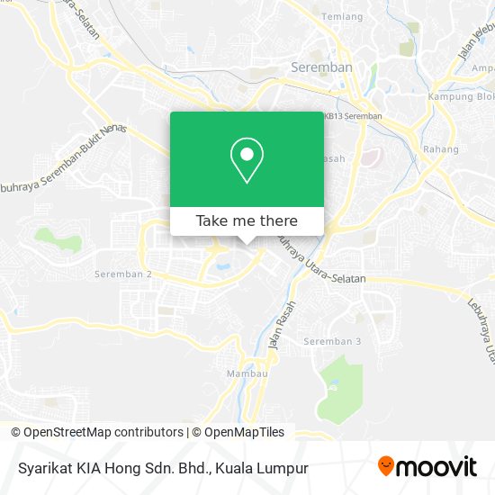Syarikat KIA Hong Sdn. Bhd. map