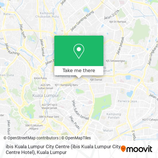 Peta ibis Kuala Lumpur City Centre