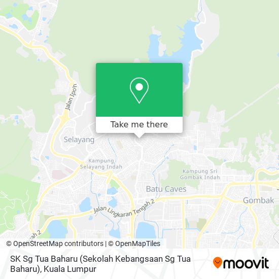 SK Sg Tua Baharu (Sekolah Kebangsaan Sg Tua Baharu) map