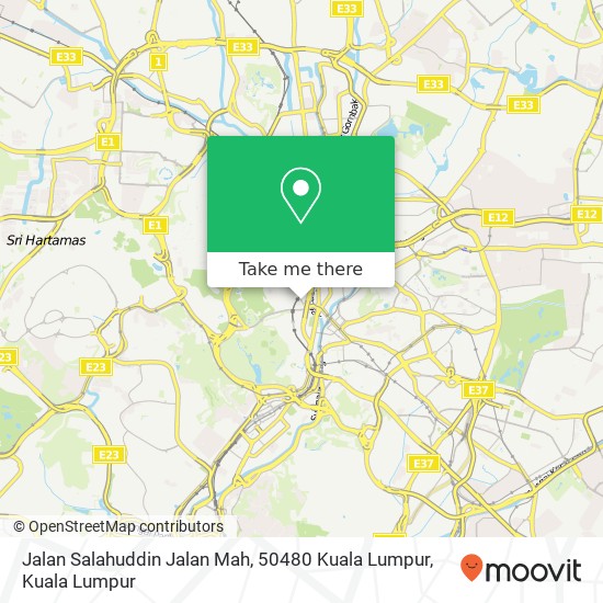Peta Jalan Salahuddin Jalan Mah, 50480 Kuala Lumpur