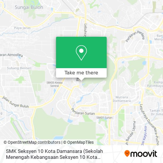 SMK Seksyen 10 Kota Damansara (Sekolah Menengah Kebangsaan Seksyen 10 Kota Damansara) map