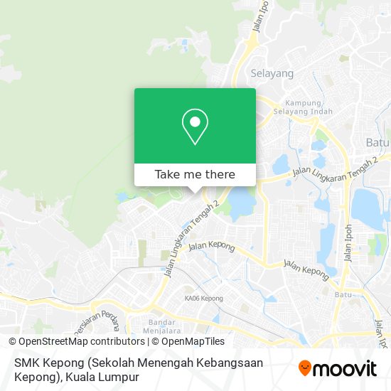 Peta SMK Kepong (Sekolah Menengah Kebangsaan Kepong)