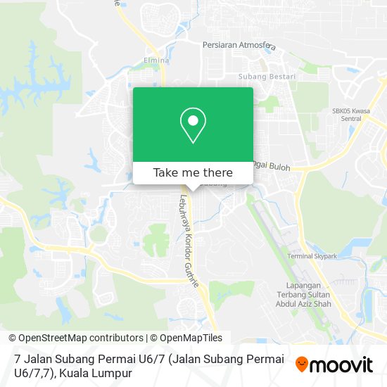 Peta 7 Jalan Subang Permai U6 / 7