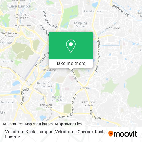 Velodrom Kuala Lumpur (Velodrome Cheras) map