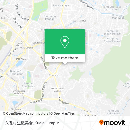 六哩村生记美食 map