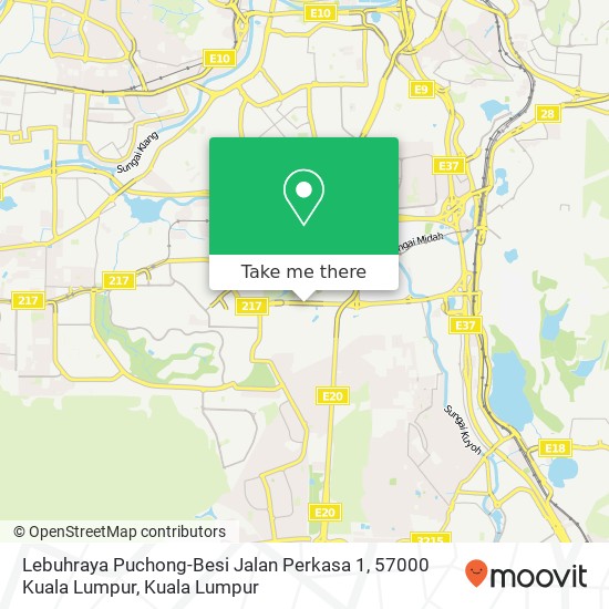 Peta Lebuhraya Puchong-Besi Jalan Perkasa 1, 57000 Kuala Lumpur