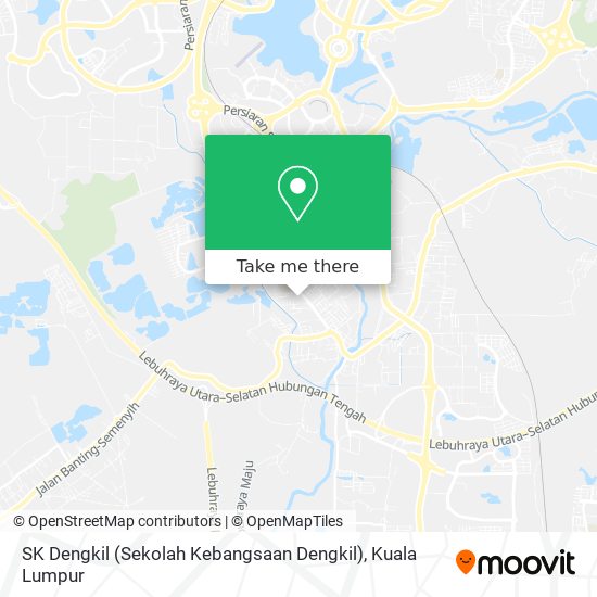 SK Dengkil (Sekolah Kebangsaan Dengkil) map