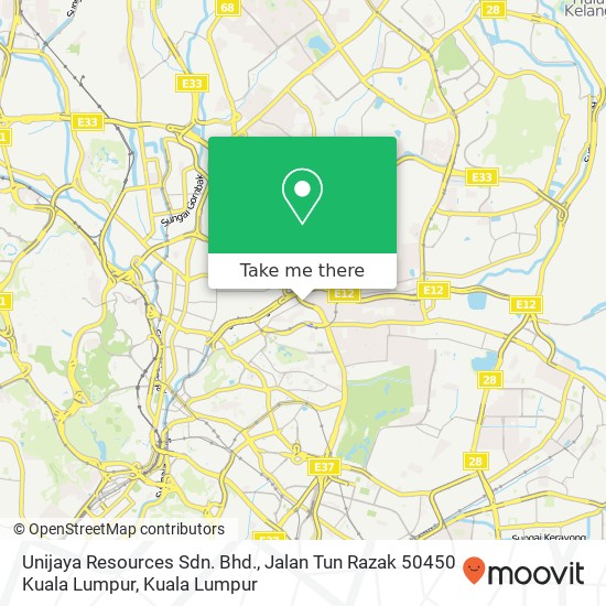 Unijaya Resources Sdn. Bhd., Jalan Tun Razak 50450 Kuala Lumpur map