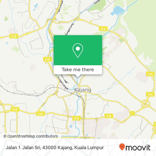 Jalan 1 Jalan Sri, 43000 Kajang map