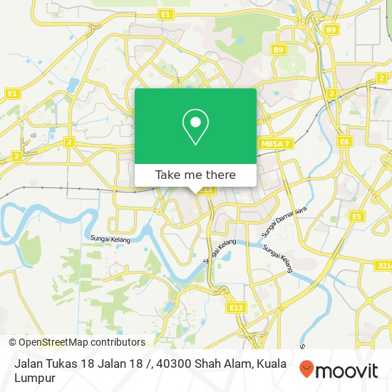 Jalan Tukas 18 Jalan 18 /, 40300 Shah Alam map