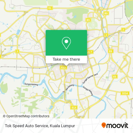 Tok Speed Auto Service map