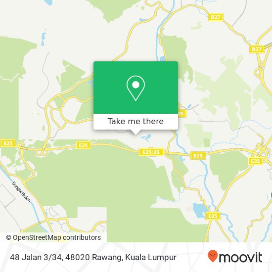 Peta 48 Jalan 3/34, 48020 Rawang