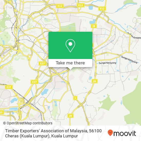 Timber Exporters' Association of Malaysia, 56100 Cheras (Kuala Lumpur) map