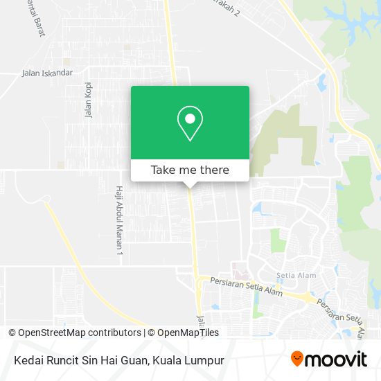 Kedai Runcit Sin Hai Guan map