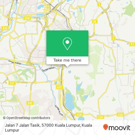 Peta Jalan 7 Jalan Tasik, 57000 Kuala Lumpur