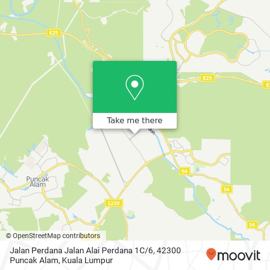 Peta Jalan Perdana Jalan Alai Perdana 1C / 6, 42300 Puncak Alam