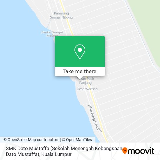 Peta SMK Dato Mustaffa (Sekolah Menengah Kebangsaan Dato Mustaffa)