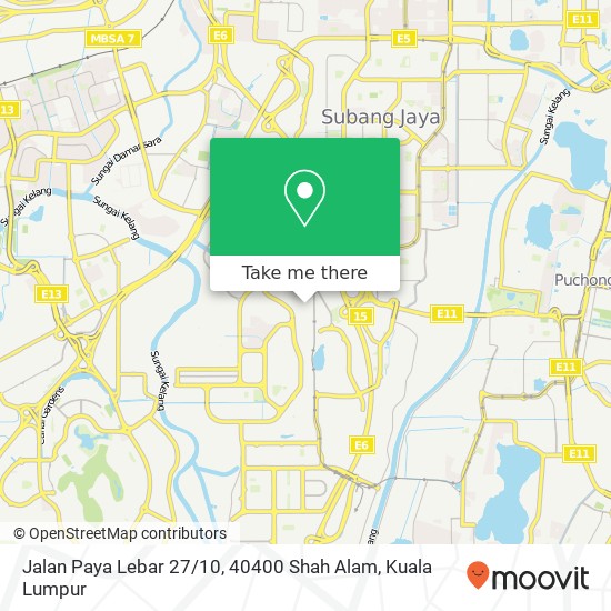 Jalan Paya Lebar 27 / 10, 40400 Shah Alam map