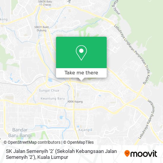Peta SK Jalan Semenyih '2' (Sekolah Kebangsaan Jalan Semenyih '2')