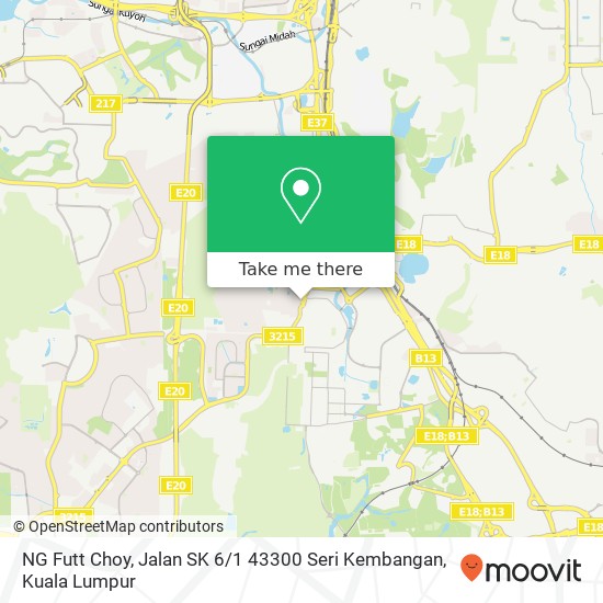 NG Futt Choy, Jalan SK 6 / 1 43300 Seri Kembangan map
