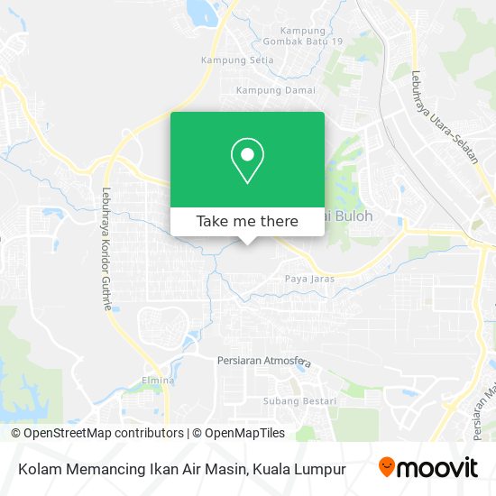 Peta Kolam Memancing Ikan Air Masin