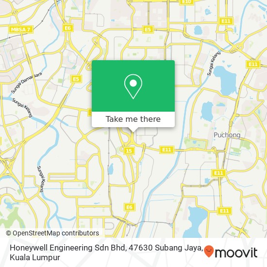 Honeywell Engineering Sdn Bhd, 47630 Subang Jaya map