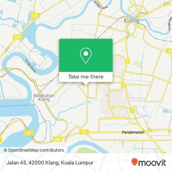 Peta Jalan 45, 42000 Klang